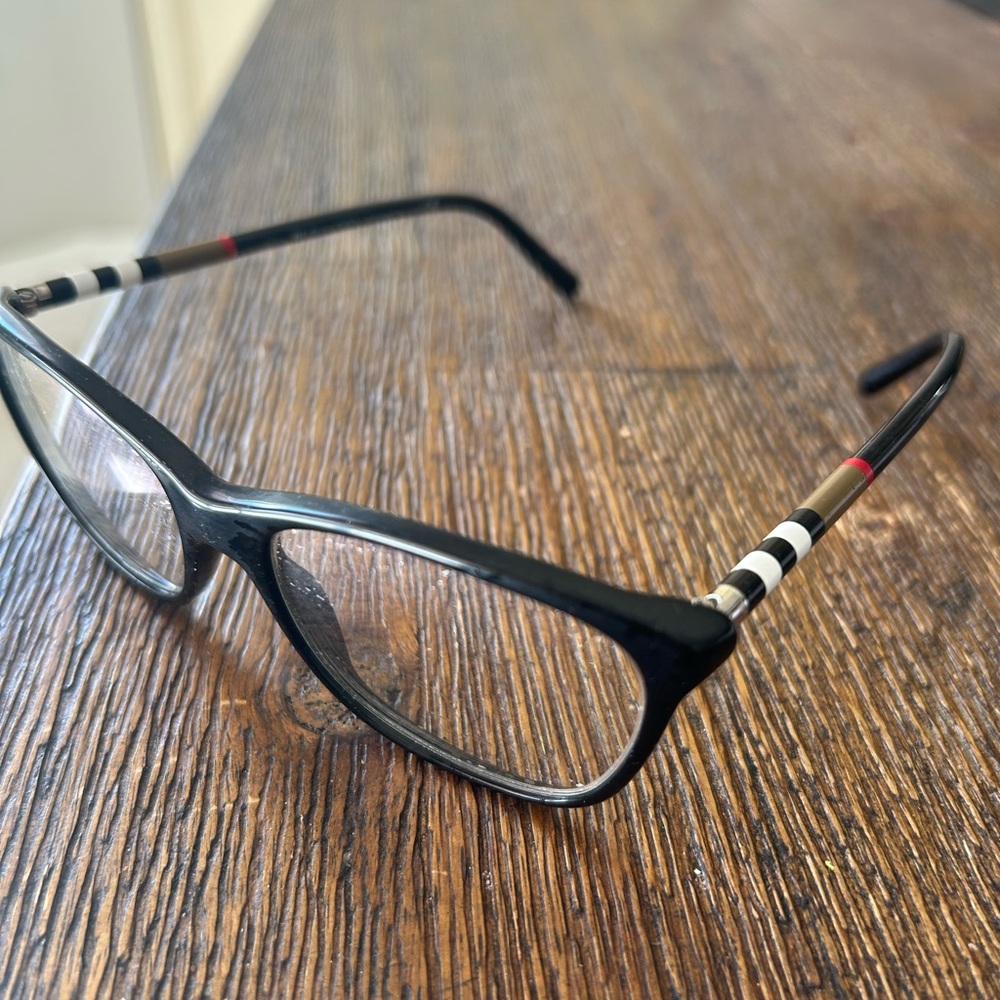 Burberry Kids Glasses with Black Frame and Gold Accents